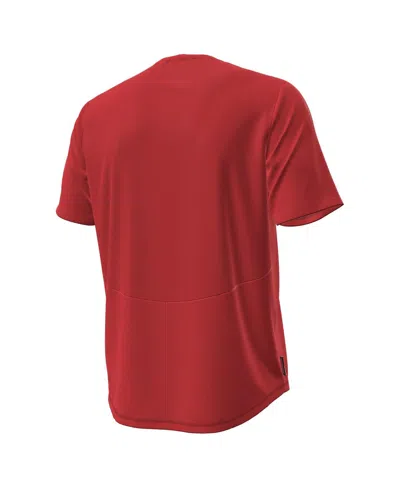 Under Armour Men's Red Wisconsin Badgers Sideline Knockout T-shirt In Red