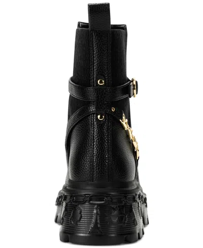 Karl Lagerfeld Women's Laelith 50mm Chain Lug Chelsea Boots In Black