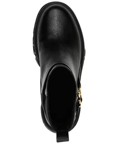 Karl Lagerfeld Women's Laelith 50mm Chain Lug Chelsea Boots In Black