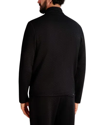 Karl Lagerfeld Men's Quilted Long Sleeves Jacket In Black