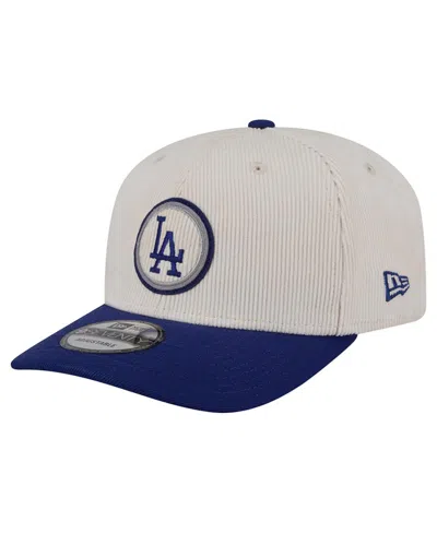 New Era Men's Cream/dark Blue Los Angeles Dodgers Loyal 9seventy Adjustable Hat In Multi
