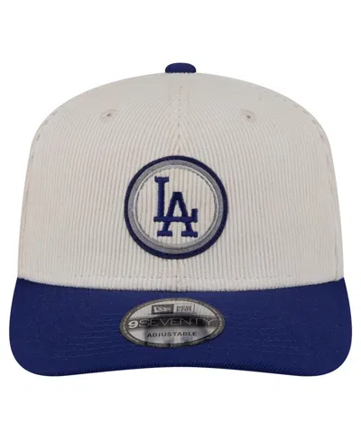 New Era Men's Cream/dark Blue Los Angeles Dodgers Loyal 9seventy Adjustable Hat In Multi