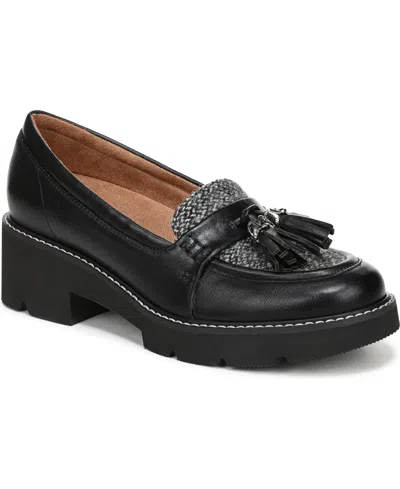 Naturalizer Committed Lug Sole Loafers In Black
