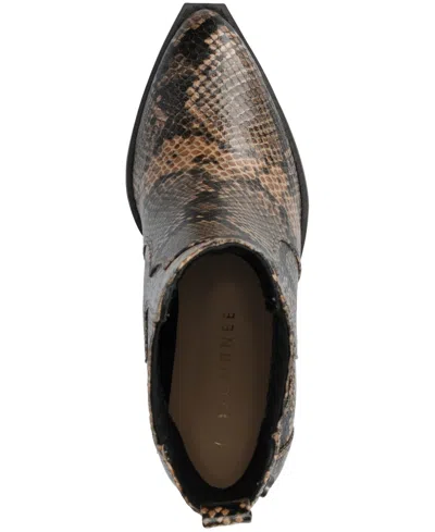 Journee Collection Women's Braylee Western Studded Ankle Booties In Multi