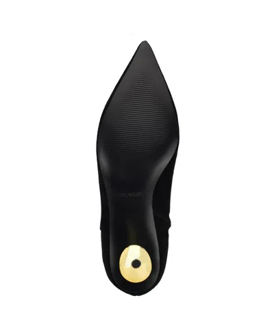 Nine West Women's Hamesa 60mm Suede Ankle Boots In Black