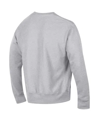 Champion Men's Heather Gray Los Angeles Rams Reverse Weave Fleece Pullover Sweatshirt In Gray