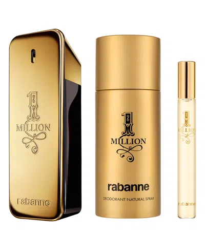 Rabanne 3-pc. 1 Million Eau De Toilette Gift Set In Gold