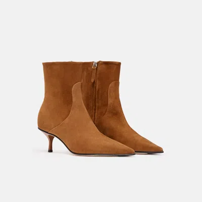 Scarosso Jamie Pointed-toe Boots In Brown