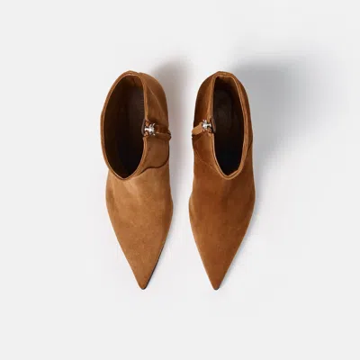 Scarosso Jamie Pointed-toe Boots In Brown