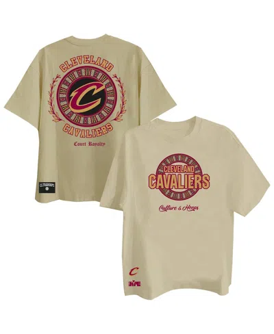 Two Hype Men's Khaki Cleveland Cavaliers Worldwide Collection Premium T-shirt In Brown