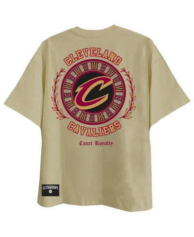 Two Hype Men's Khaki Cleveland Cavaliers Worldwide Collection Premium T-shirt In Brown