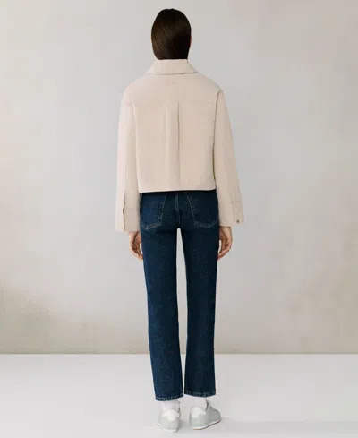 Soia & Kyo Laleh Duvet Down Cropped Jacket In Soft Teak In Brown