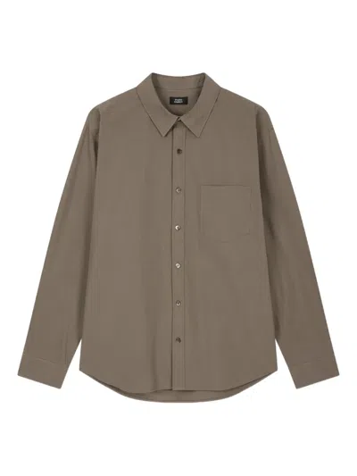 Studio Tomboy Button-down Shirt In Brown