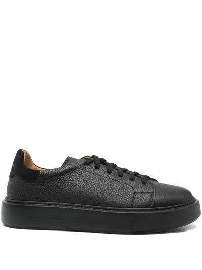 Henderson Baracco Leone Leather Sneakers In Black