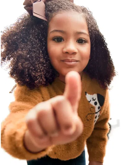 Mayoral Intarsia Puppy Sweater In Brown