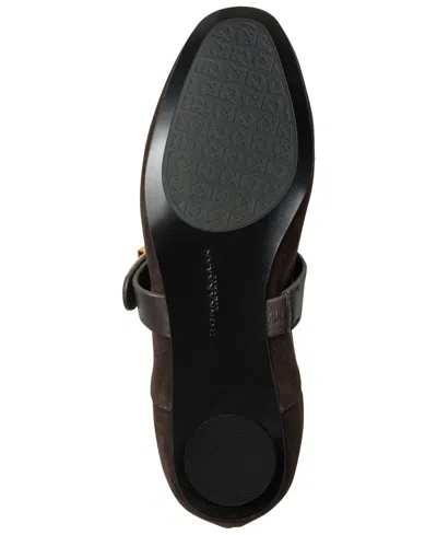 Donna Karan Women's Anselm Mary Jane Flat Shoes In Brown