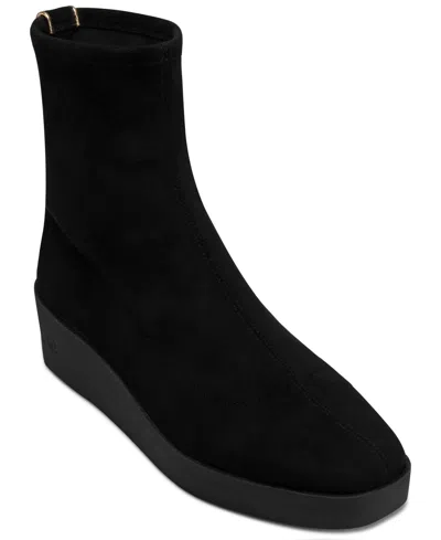 Donna Karan Women's Valory Wedge Booties In Black