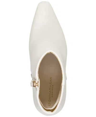 Donna Karan New York Sofia Block Heel Bootie In White