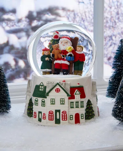 Spode Christmas Tree Christmas Village Snow Globe In Multi