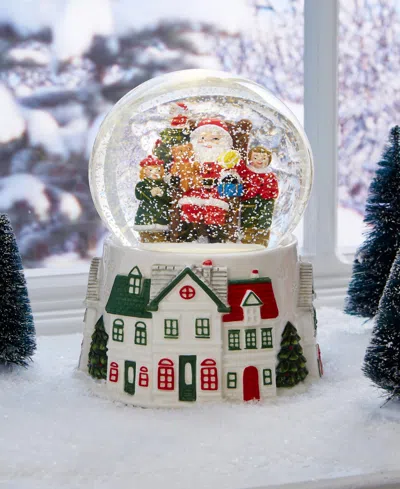 Spode Christmas Tree Christmas Village Snow Globe In Multi
