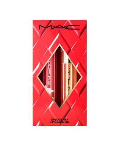 Mac Exclusive Blowing Air Kisses Glossy Lip Duo (worth £47) In Red