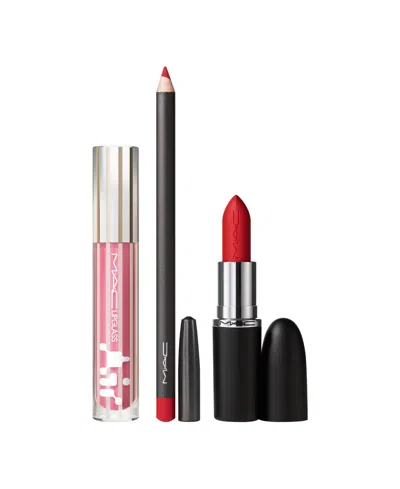 Mac Trending Tomorrow Lip Trio Red (worth £68) In Multi