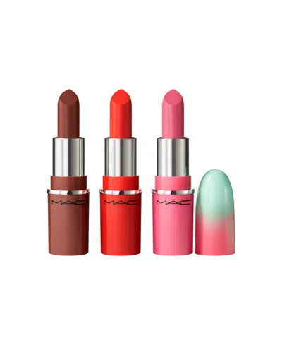 Mac Wildest Gleams Mini Lustreglass Lip Trio Brights In Multi