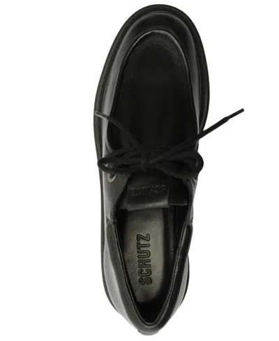 Schutz Cia Moc-toe Platform Shoe In Black, Women's At Urban Outfitters In Black