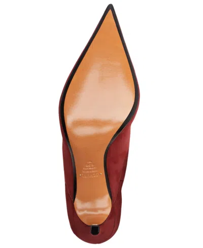 Schutz Women's Maryana Up Pointed Toe Slouch Dress Boots In Burgundy