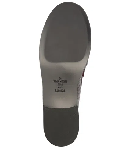 Schutz Snakeskin Tyche Loafer In Dark Plum, Women's At Urban Outfitters In Burgundy