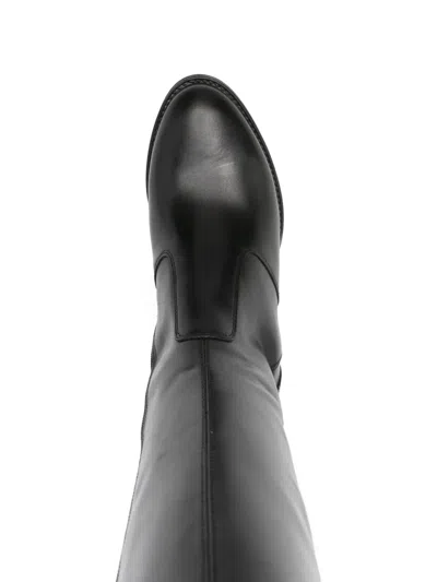 Nero Giardini Lace-up Leather Boots In Black