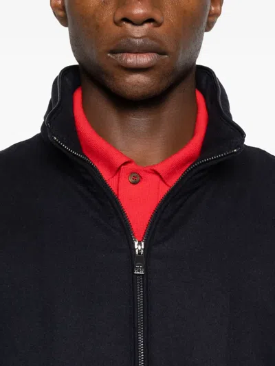 Corneliani Zip-up Bomber Jacket In Black