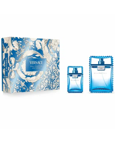 Versace Man Eau Fraiche Eau De Toilette Gift Set ($189 Value) In Transparent