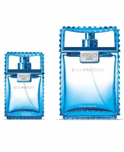 Versace Man Eau Fraiche Eau De Toilette Gift Set ($189 Value) In Transparent