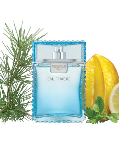Versace Man Eau Fraiche Eau De Toilette Gift Set ($189 Value) In Transparent