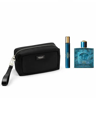 Versace Eros Eau De Parfum Gift Set ($206 Value) In Transparent