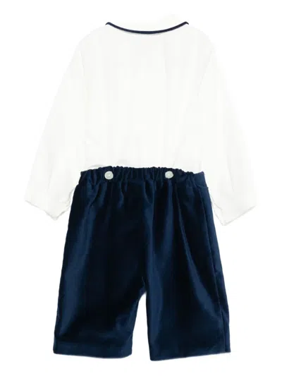 Mariella Ferrari Double-breasted Classic-collar Jumpsuit In White