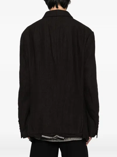 Ziggy Chen Single-breasted Blazer In Brown