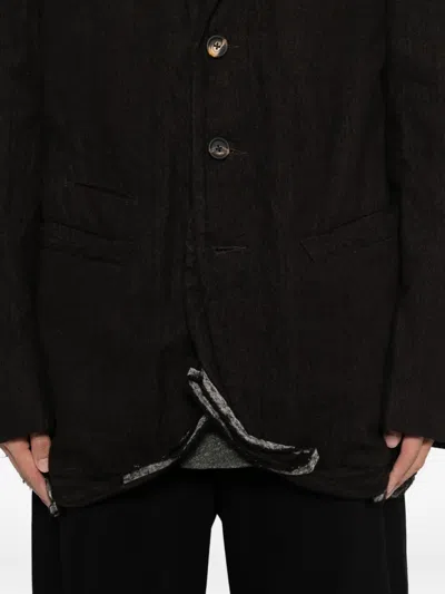 Ziggy Chen Single-breasted Blazer In Brown