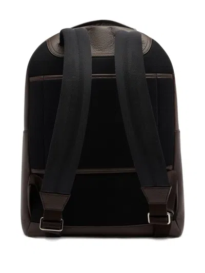 Bally Capitol Grained-leather Backpack In Brown