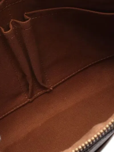 Pre-owned Louis Vuitton 2011 Monogram Trotteur Beaubourg Crossbody Bag In Brown