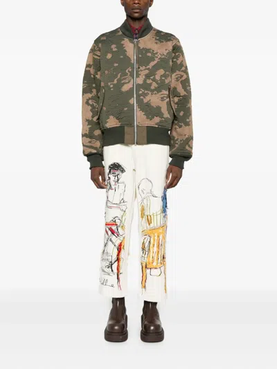 Kidsuper Graphic-print Jeans In White