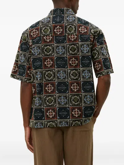 拼贴设计短袖衬衫