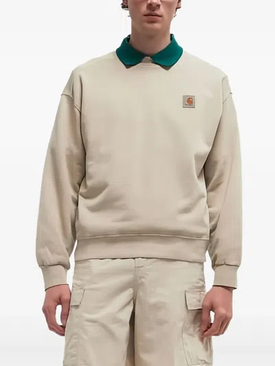 Carhartt Wip Sand Cotton Oversize Vista Sweat In Neutral