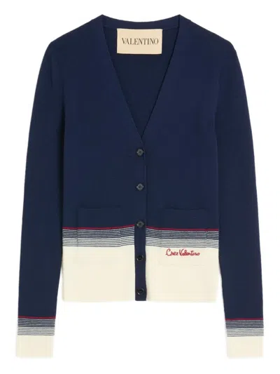 Valentino Garavani Knitwear In Blue