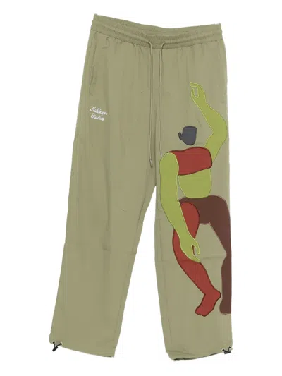 Kidsuper Drawstring Casual Pants In Green