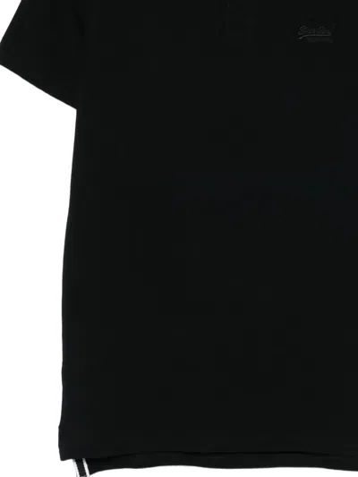 Superdry Classic Polo Shirt In Black