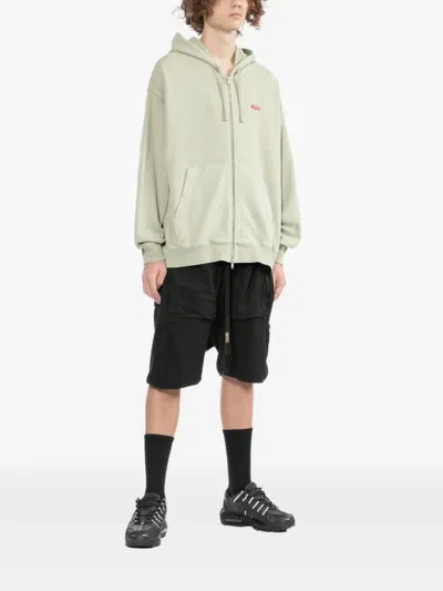 Izzue Logo-embroidered Hoodie In Green