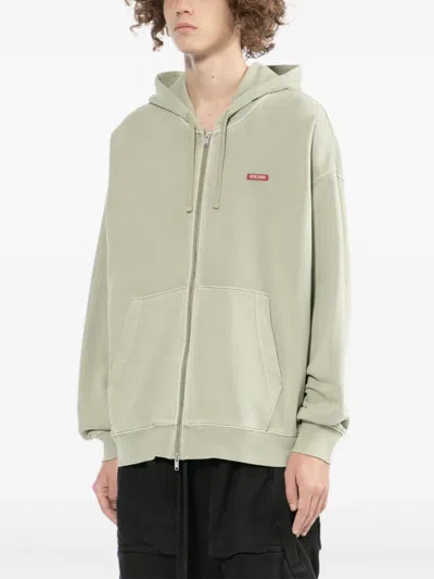 Izzue Logo-embroidered Hoodie In Green