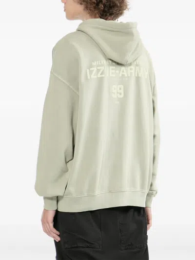 Izzue Logo-embroidered Hoodie In Green